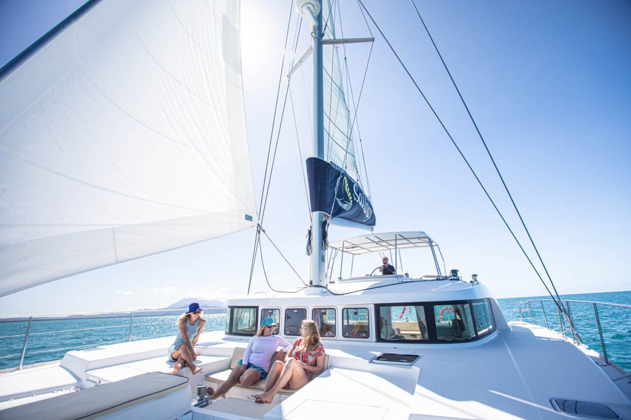 Sailaway V Guests Relaxing in Port Douglas