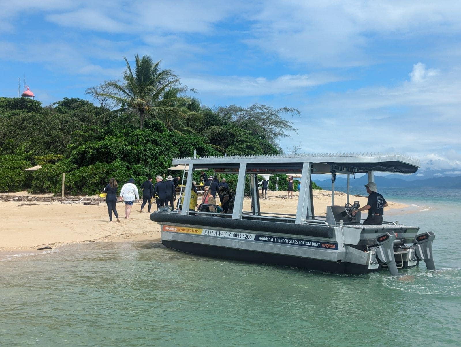 e tender island access